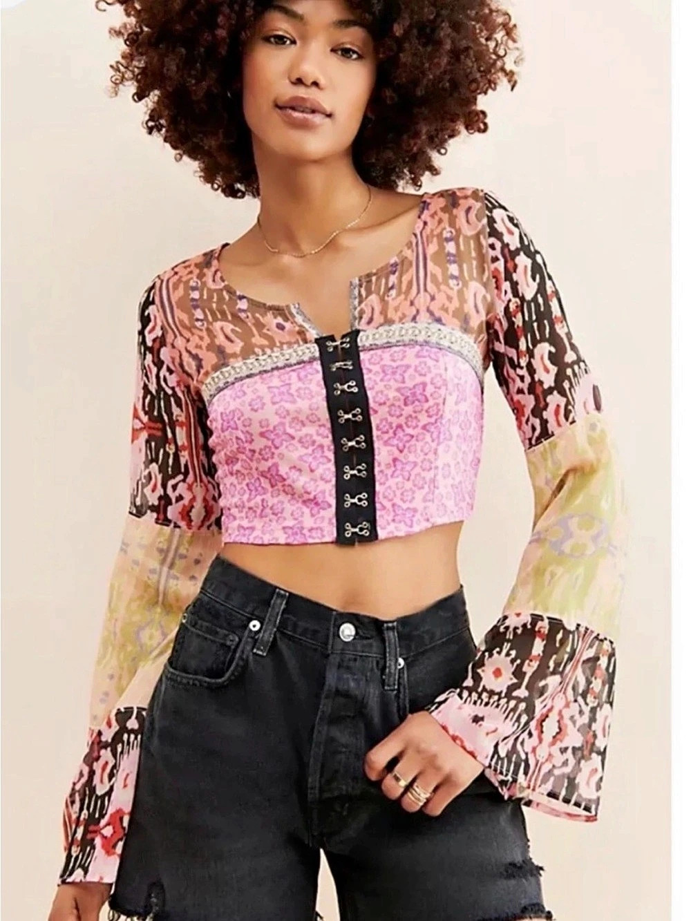 Free People Walk That Walk Top Size L